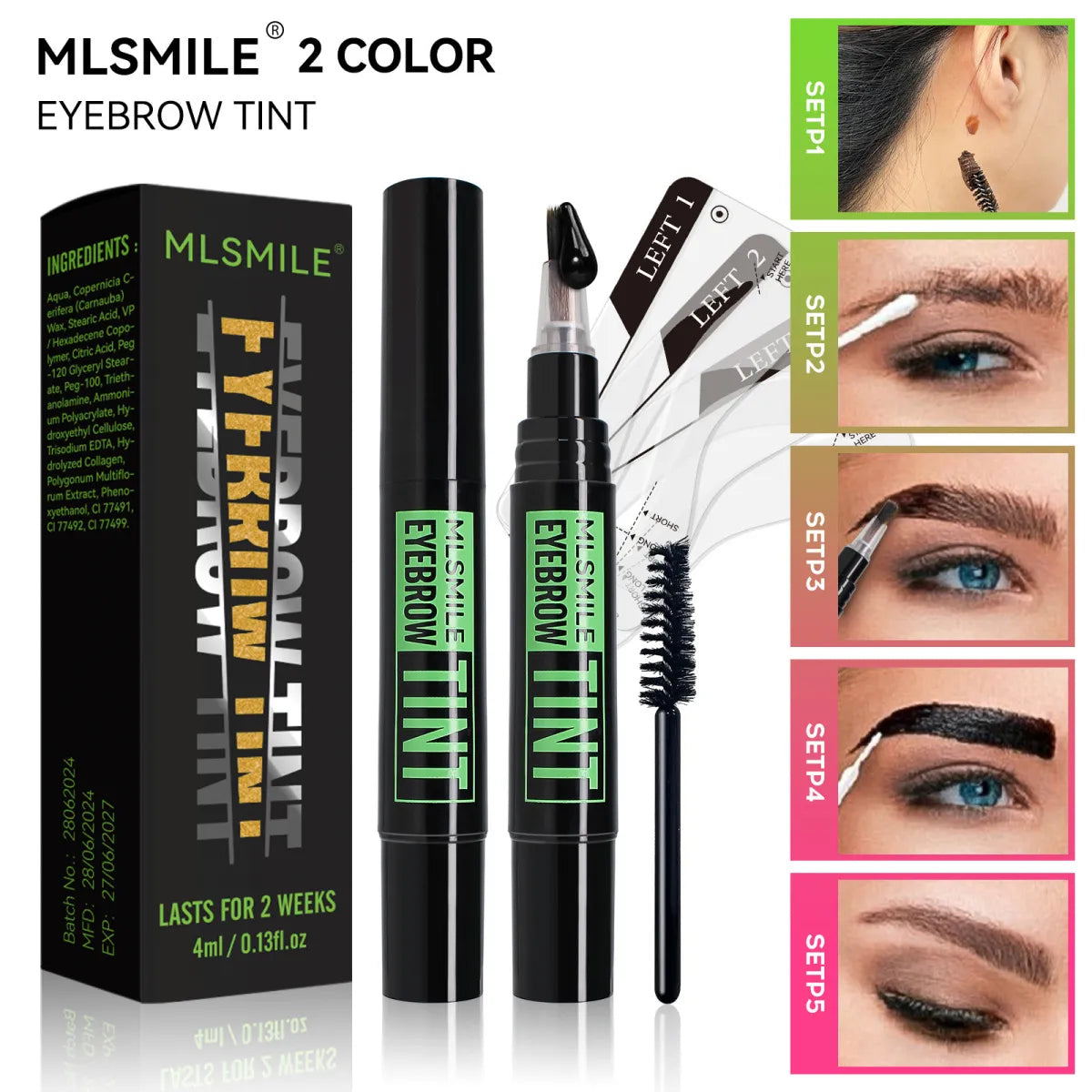 Waterproof Eyebrow Tint Kit – Smudge-Proof & Long-Lasting